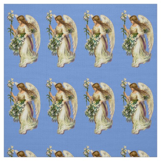Tissu Ange vintage de Pâques (Échantillon)