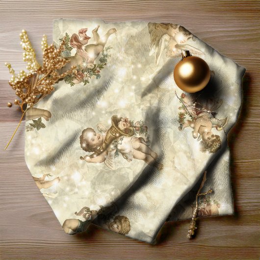 Tissu Angels vintages Glittering Gold ID136