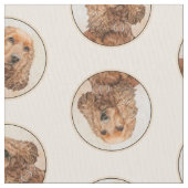 Tissu Anglais Cocker Spaniel Painting Original Chien Art (fermé)