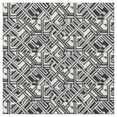 Tissu Angles géométriques noir et blanc (Fermer)