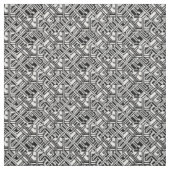 Tissu Angles géométriques noir et blanc (Échantillon)