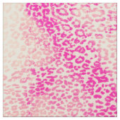 Tissu Animal jaune rose moderne de guépard d'aquarelle (Fermer)