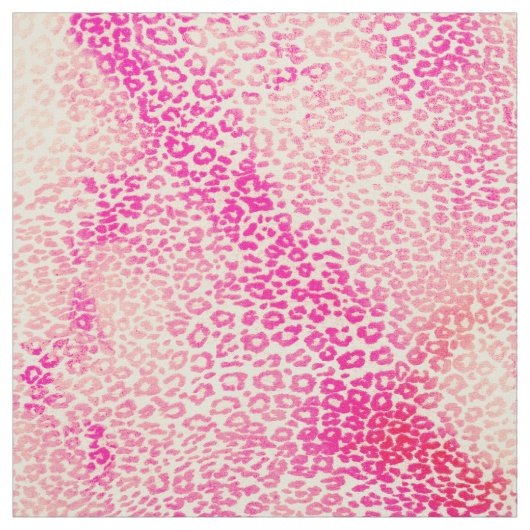 Tissu Animal jaune rose moderne de guépard d'aquarelle (Échantillon)