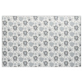 Tissu Animaux de la jungle gris mignons bébé monogramme (Yard)