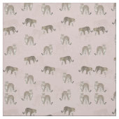 Tissu Animaux de la jungle léopard rose moderne (Échantillon)