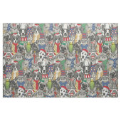 Tissu animaux de noël (Fat Quarter)