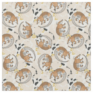 Tissu animaux exotiques ton neutre