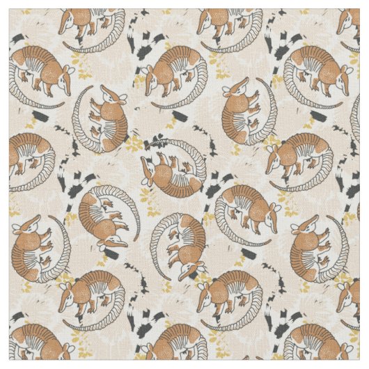 Tissu animaux exotiques ton neutre (Fermer)