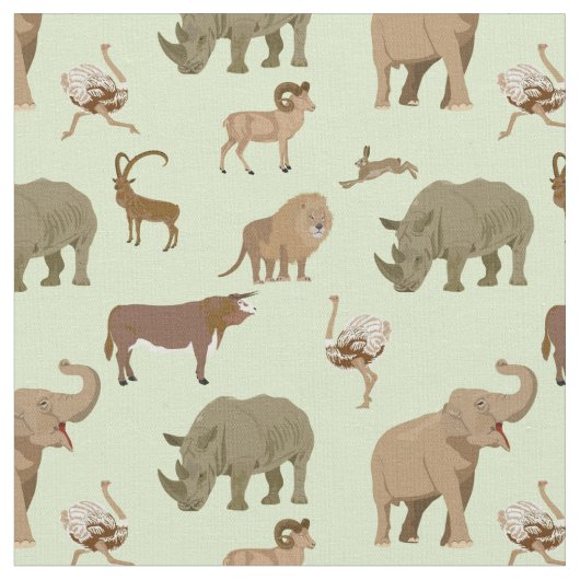 Tissu Animaux sauvages (Fermer)