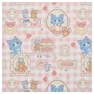 Tissu Anime Tom et Jerry Motif de boulangerie