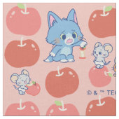 Tissu Anime Tom, Jerry et Tuffy Apple Motif (Fermer)