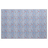 Tissu Ann et Andy sur Dark Blue En vichy (Fat Quarter)