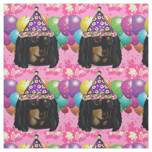 Tissu Anniversaire Doxie (Échantillon)