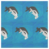 Tissu Anteater en bleu (Fermer)