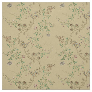 Tissu Antique 18e siècle Floral Vine Motif Imprimer
