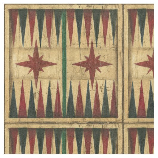 Tissu Antique Backgammon Game Board par Ethan Harper (Fermer)