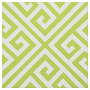 Tissu Apple Green Key Grec Grande échelle