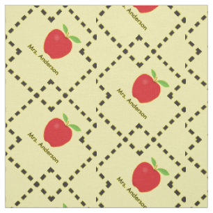 Tissu Apple rouge a personnalisé le professeur
