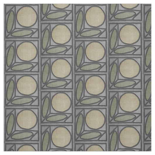 Tissu Applique de Faux d'artisan (gris, vert et kaki) (Échantillon)