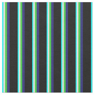 Tissu Aqua, Beige, Vert citron, Bleu de minuit et Noir
