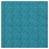 Tissu Aqua Blocks Ivory Linen (54" width) Fabric (Détail)