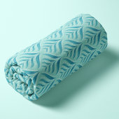 Tissu Aqua Blue Algues et Perles