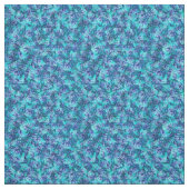 Tissu Aqua Blue Jacaranda Tree Abstract Design, (Échantillon)
