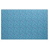 Tissu Aqua Blue Jacaranda Tree Abstract Design, (Fat Quarter)