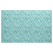 Tissu Aqua COMME un motif nautique d'échelles de (Fat Quarter)