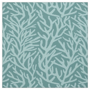 Tissu Aqua Coral Océan Turquoise Côte