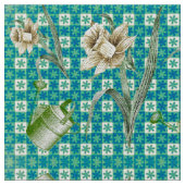 Tissu Aqua Daffidols Fabric (Fermer)