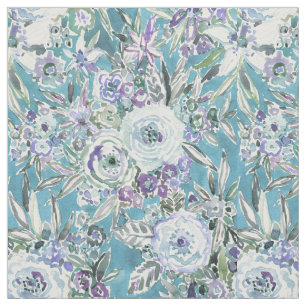 Tissu Aqua de mystique de MENTALITÉ de MAUI + Floral
