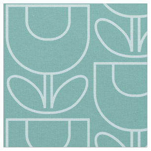 Tissu Aqua de tulipe de MCM