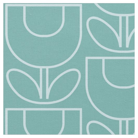 Tissu Aqua de tulipe de MCM (Fermer)
