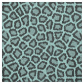 Tissu Aqua du Motif de fourrure Leopard (Échantillon)