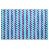 Tissu Aqua et arête de hareng pourpre (Fat Quarter)