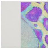 Tissu Aqua et dessus pourpre d'édredon de girafe (Échantillon)