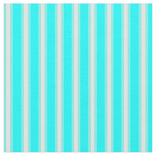 Tissu Aqua et rayures jaune clair (Fermer)