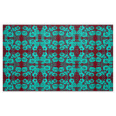 Tissu Aqua et Red Fall Fabric (Fat Quarter)