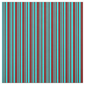 Tissu Aqua & Maroon Linked/Striped Motif (Échantillon)