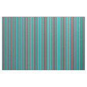 Tissu Aqua & Motif rouge foncé à rayures (Yard)