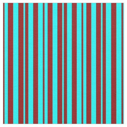 Tissu Aqua & Motif rouge foncé à rayures (Fermer)