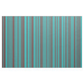 Tissu Aqua & Motif rouge foncé à rayures (Fat Quarter)