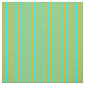 Tissu Aqua & Orange Linked Motif (Échantillon)