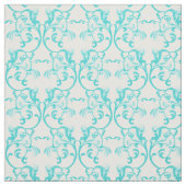 Tissu Aqua Parisian Damask Pattern Fabric (Échantillon)