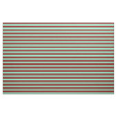 Tissu Aquamarine et rayures rouges foncées (Fat Quarter)