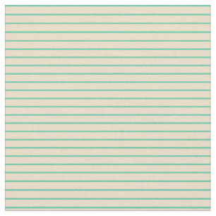 Tissu Aquamarine et Tan Stripes