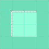 Tissu Aquamarine solide (Carreau)