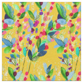 Tissu Aquarelle Abstraite colorée fleurie (Fermer)