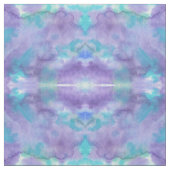 Tissu Aquarelle Abstraite violet violet violet vert Turq (Échantillon)